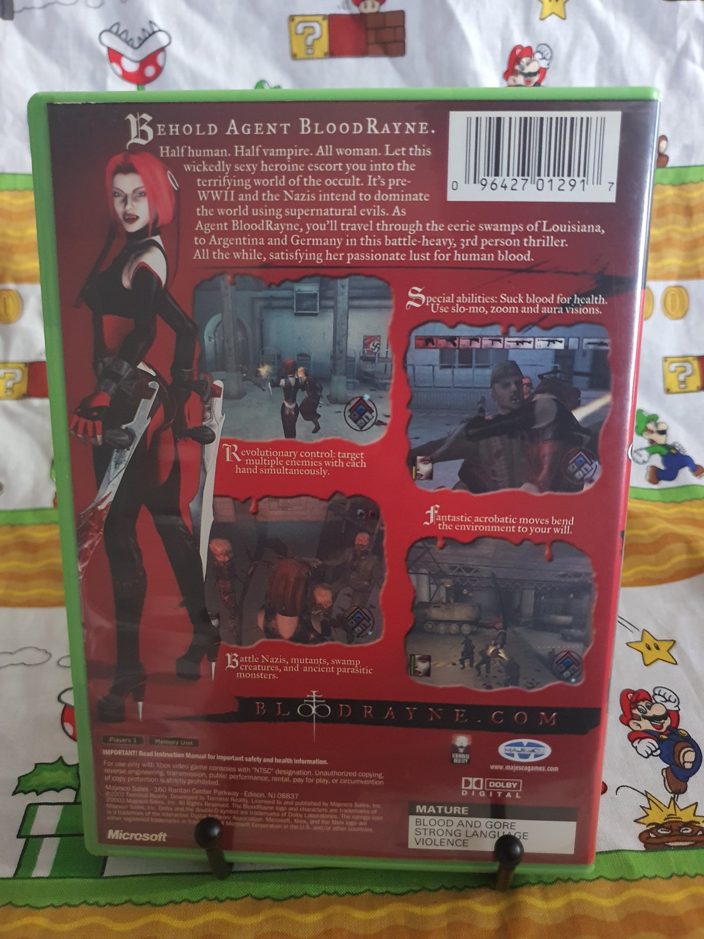 BloodRayne (Microsoft Xbox, 2002) No Game Disc Only Case Artwork Manual