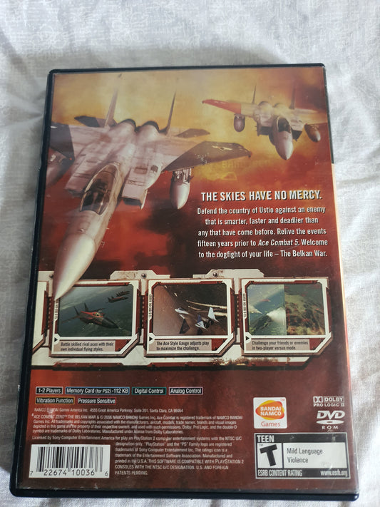 Ace Combat Zero: The Belkan War PS2 (Sony PlayStation 2, 2006) Near Mint Clean