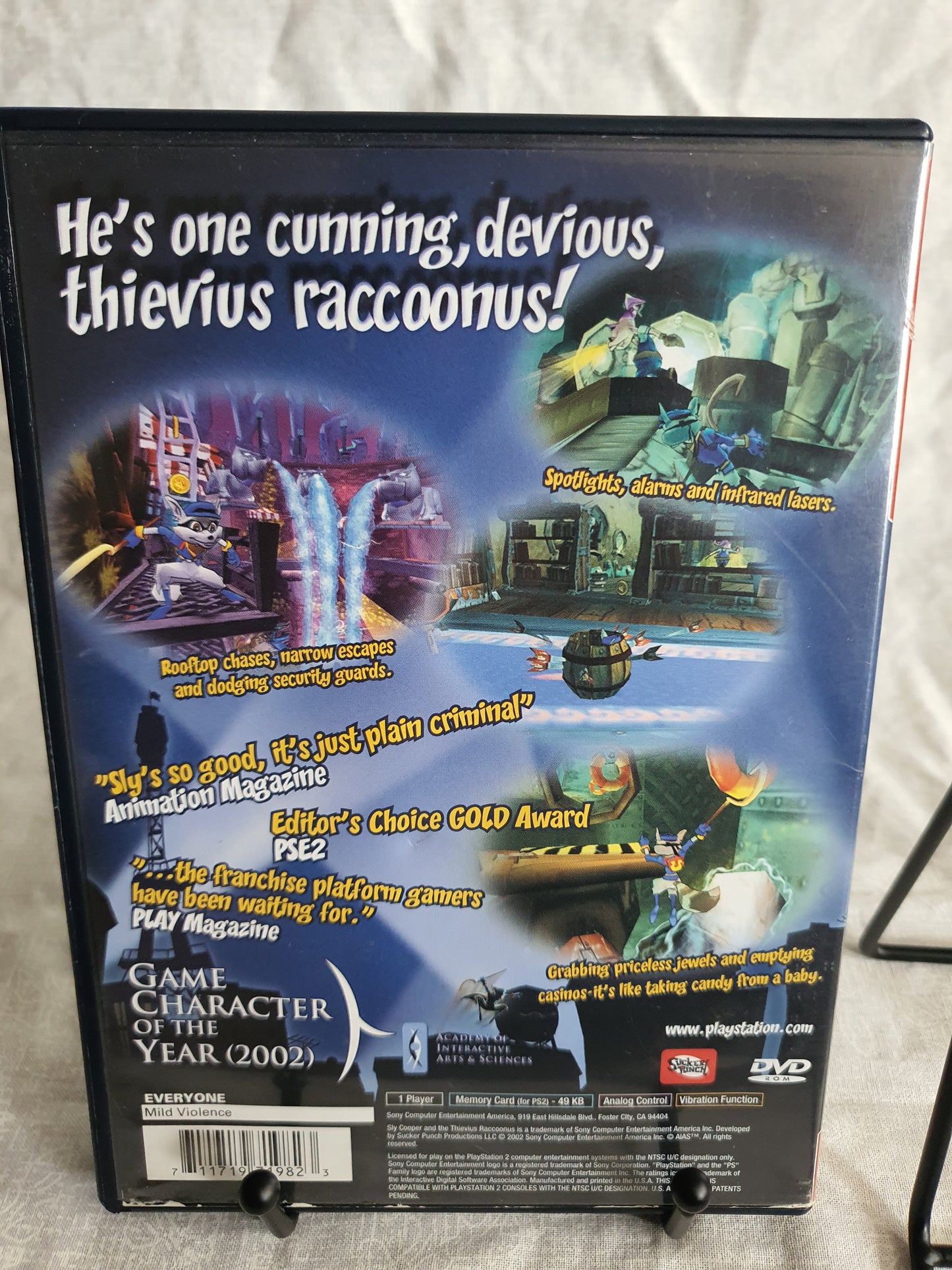 Sly Cooper And The Thievius Raccoonus (Sony PlayStation 2, 2003) Near Mint Clean