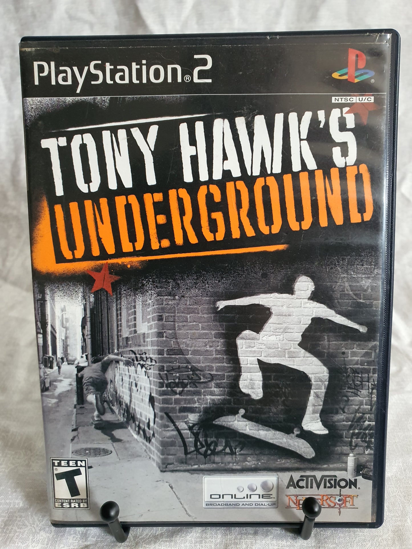 Tony Hawk's Underground Sony Playstation 2 PS2 Black Label Clean Video Game Disc