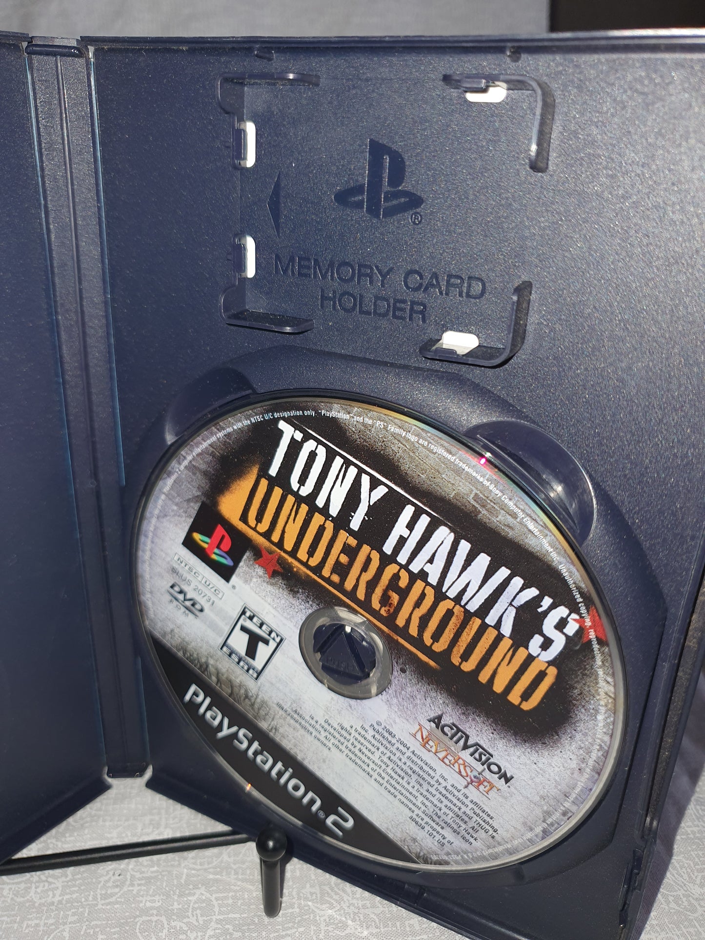 Tony Hawk's Underground Sony Playstation 2 PS2 Black Label Clean Video Game Disc