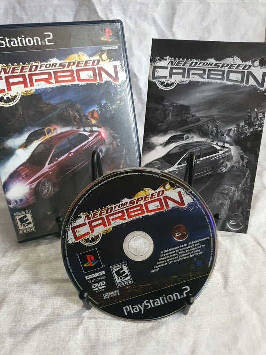 Need for Speed Carbon PS2 PlayStation 2 Complete CIB Very Good Clean Black Label