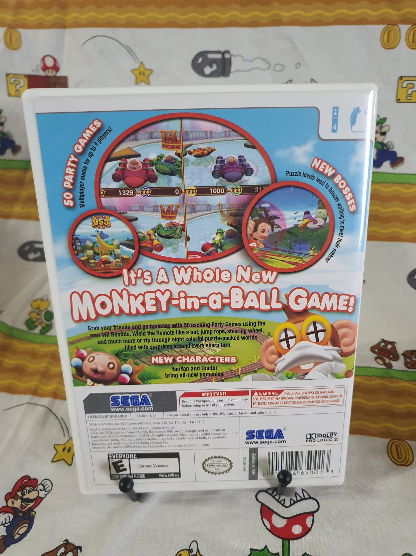 Super Monkey Ball: Banana Blitz (Nintendo Wii, 2006) Complete Clean Near Mint NM