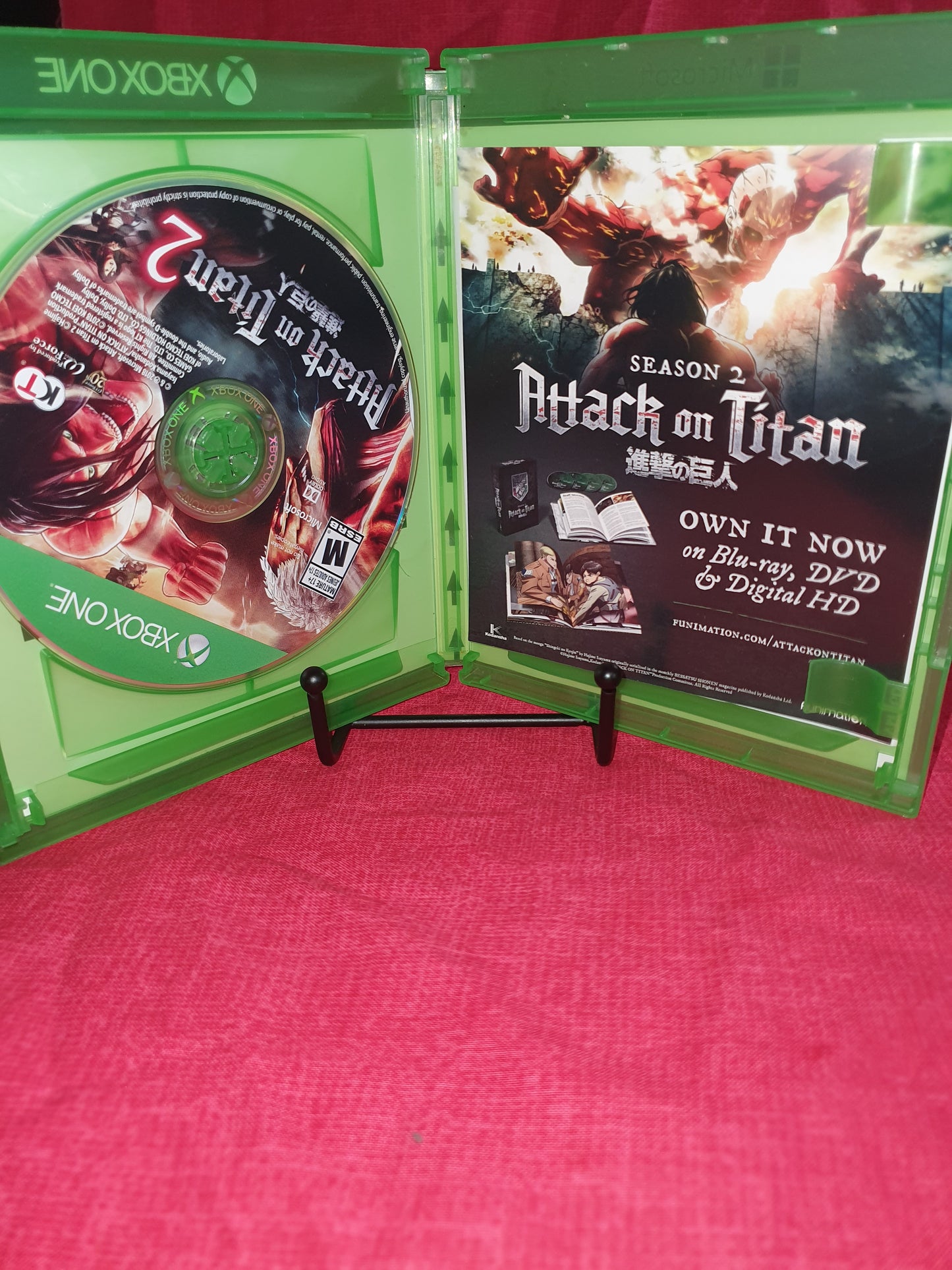 Attack on Titan 2 - Microsoft Xbox One Complete With Insert Game Disc Very Good