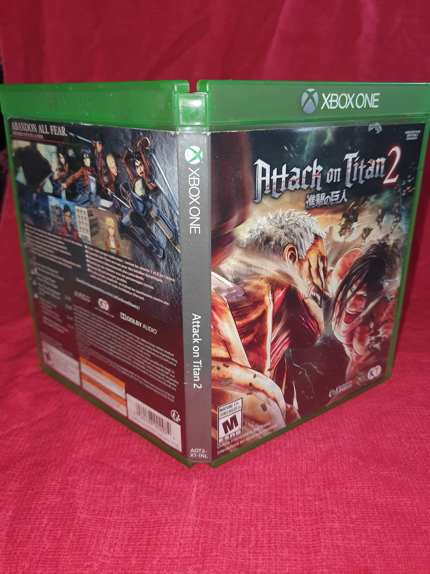 Attack on Titan 2 - Microsoft Xbox One Complete With Insert Game Disc Very Good