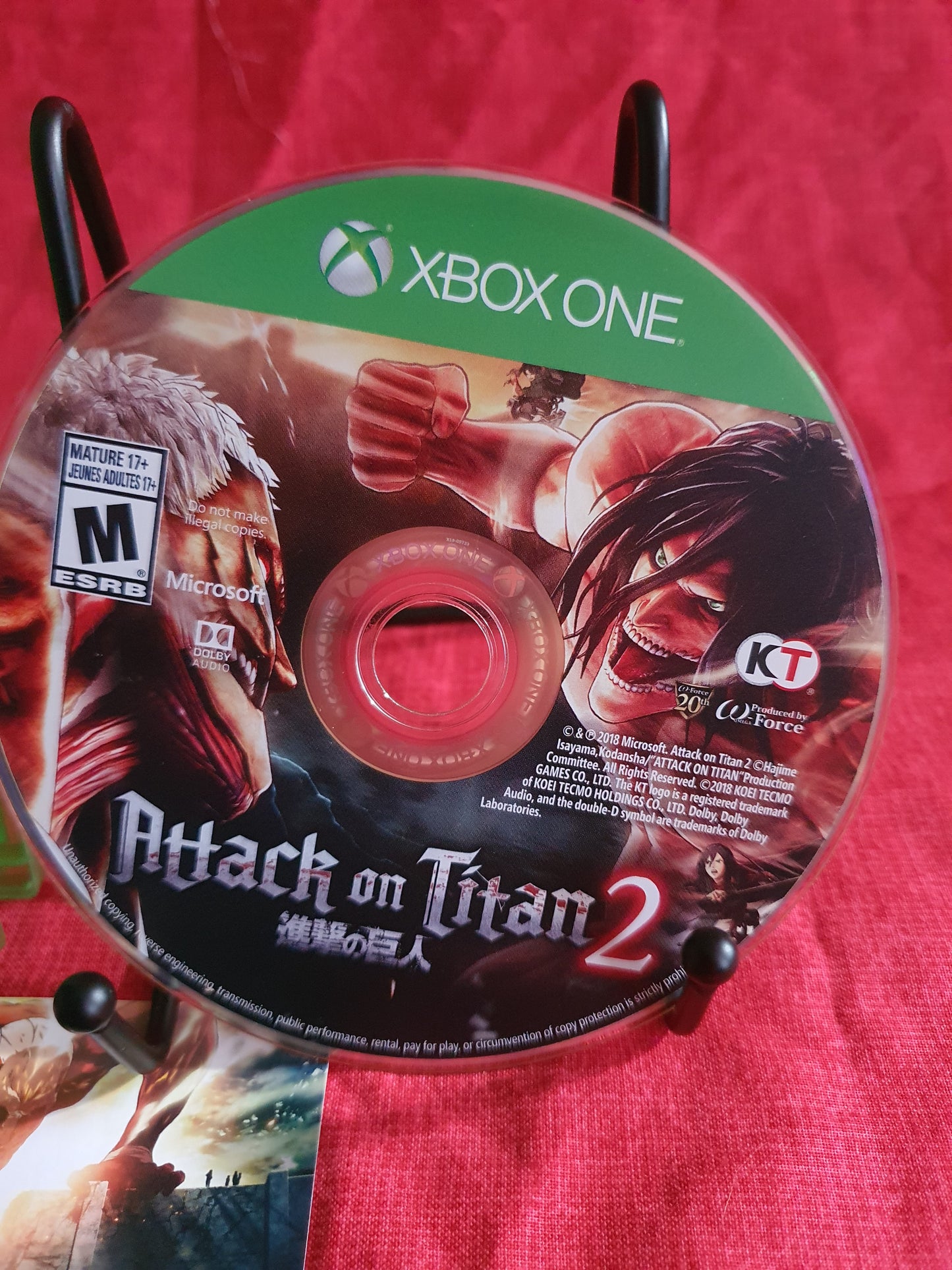 Attack on Titan 2 - Microsoft Xbox One Complete With Insert Game Disc Very Good