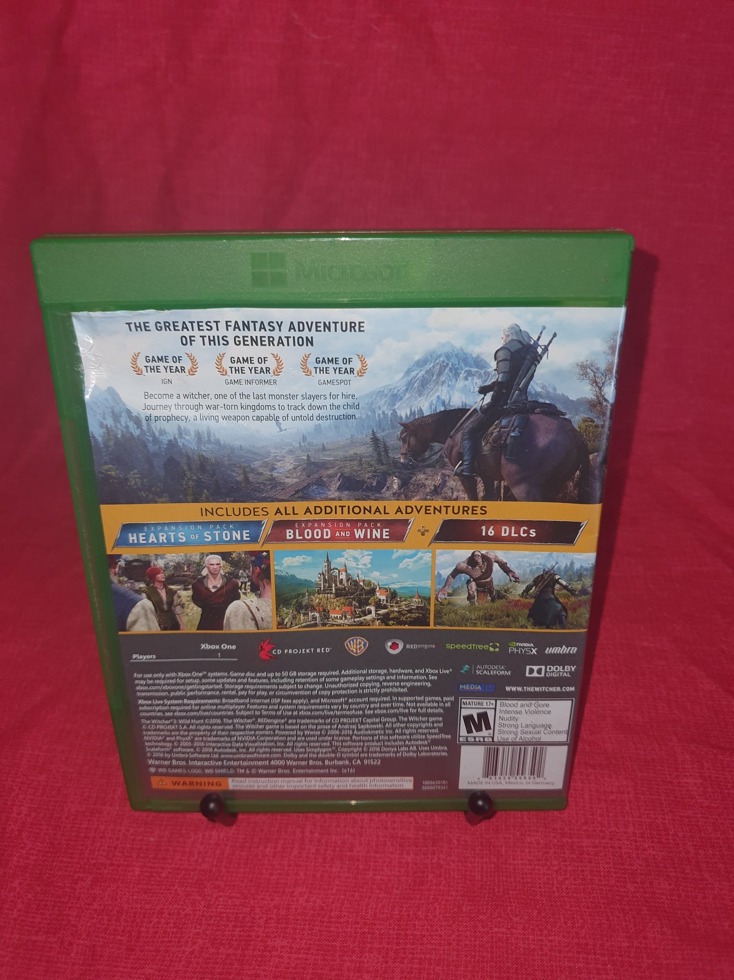 The Witcher 3: Wild Hunt - Complete Edition - Microsoft Xbox One Disc Very Good