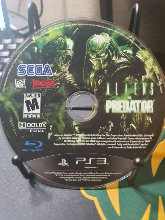 Aliens vs. Predator (Sony PlayStation 3, 2010) PS3 Disc Only Very Good Tested