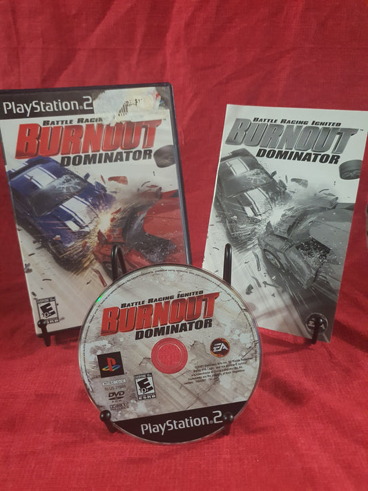 Burnout Dominator (Sony PlayStation 2, 2007) Complete Near Mint Game Disc Clean