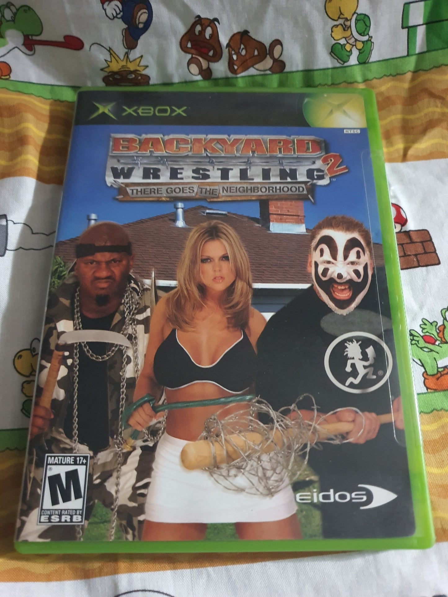 Backyard Wrestling 2 Xbox There Goes The Neighborhood 2004 Complete w/ Reg Card