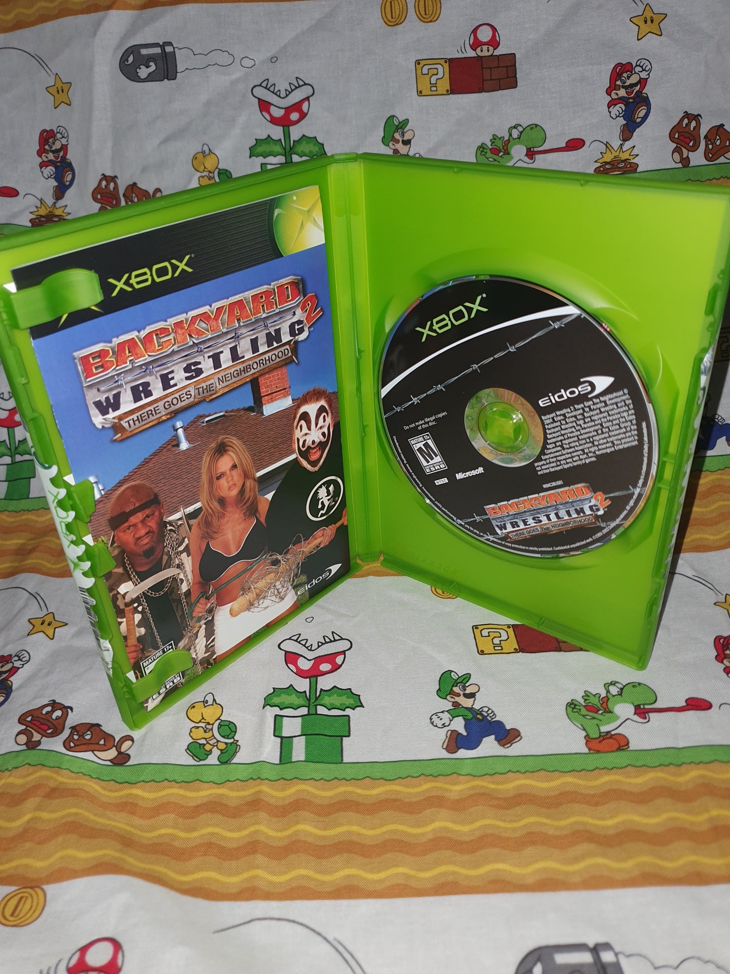 Backyard Wrestling 2 Xbox There Goes The Neighborhood 2004 Complete w/ Reg Card