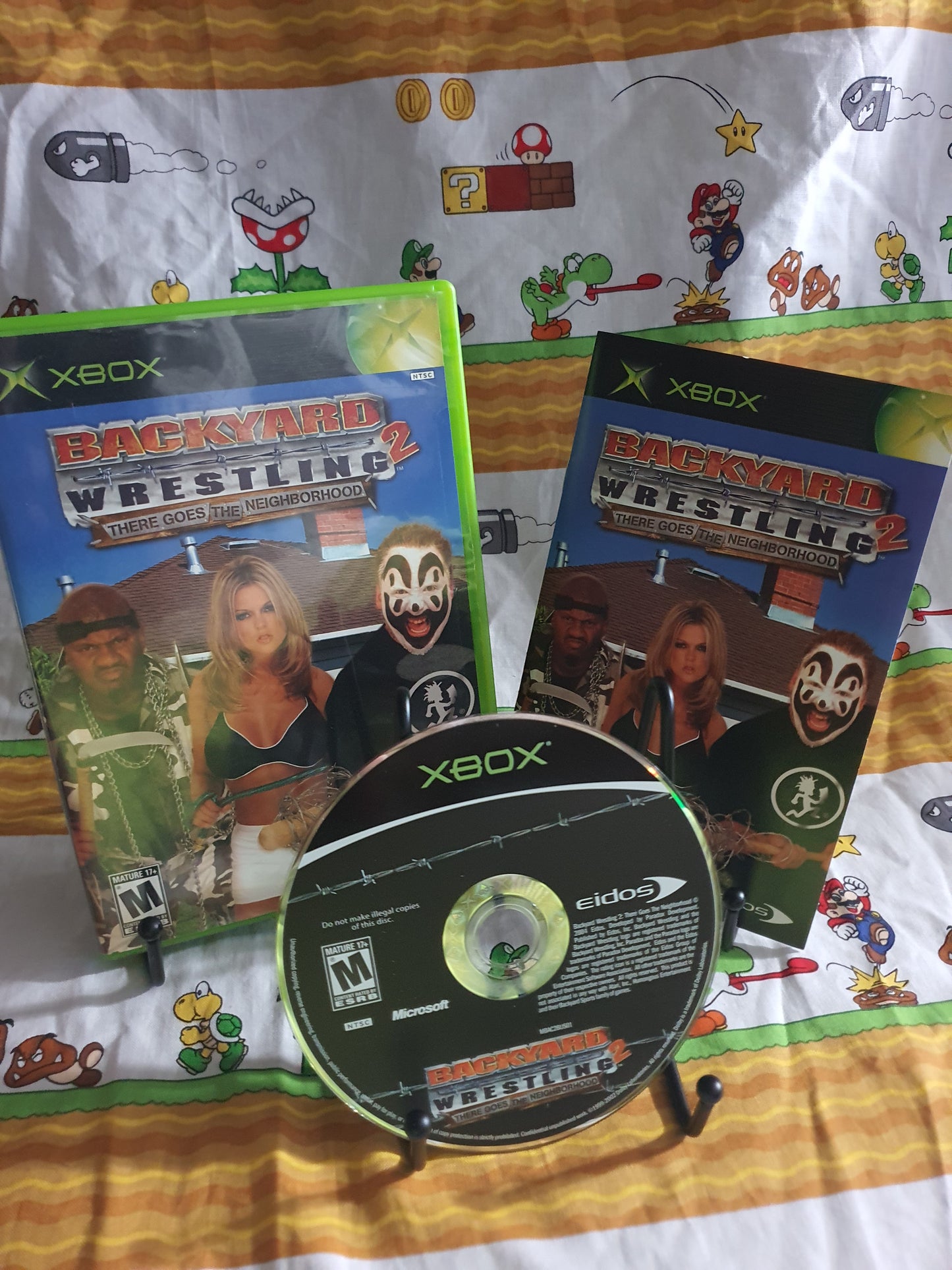 Backyard Wrestling 2 Xbox There Goes The Neighborhood 2004 Complete w/ Reg Card
