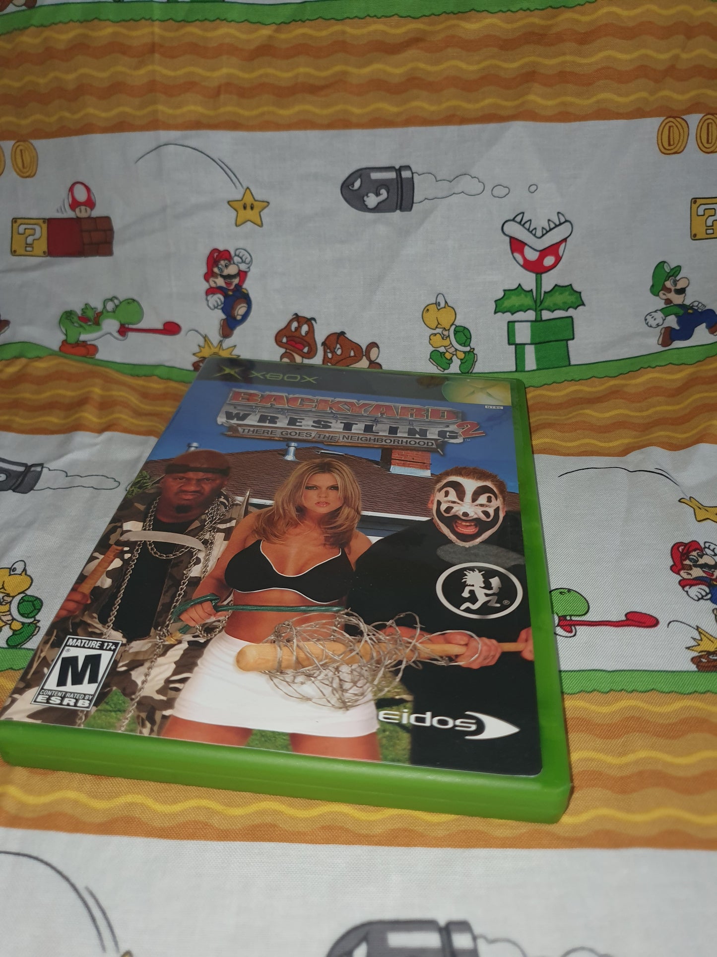 Backyard Wrestling 2 Xbox There Goes The Neighborhood 2004 Complete w/ Reg Card