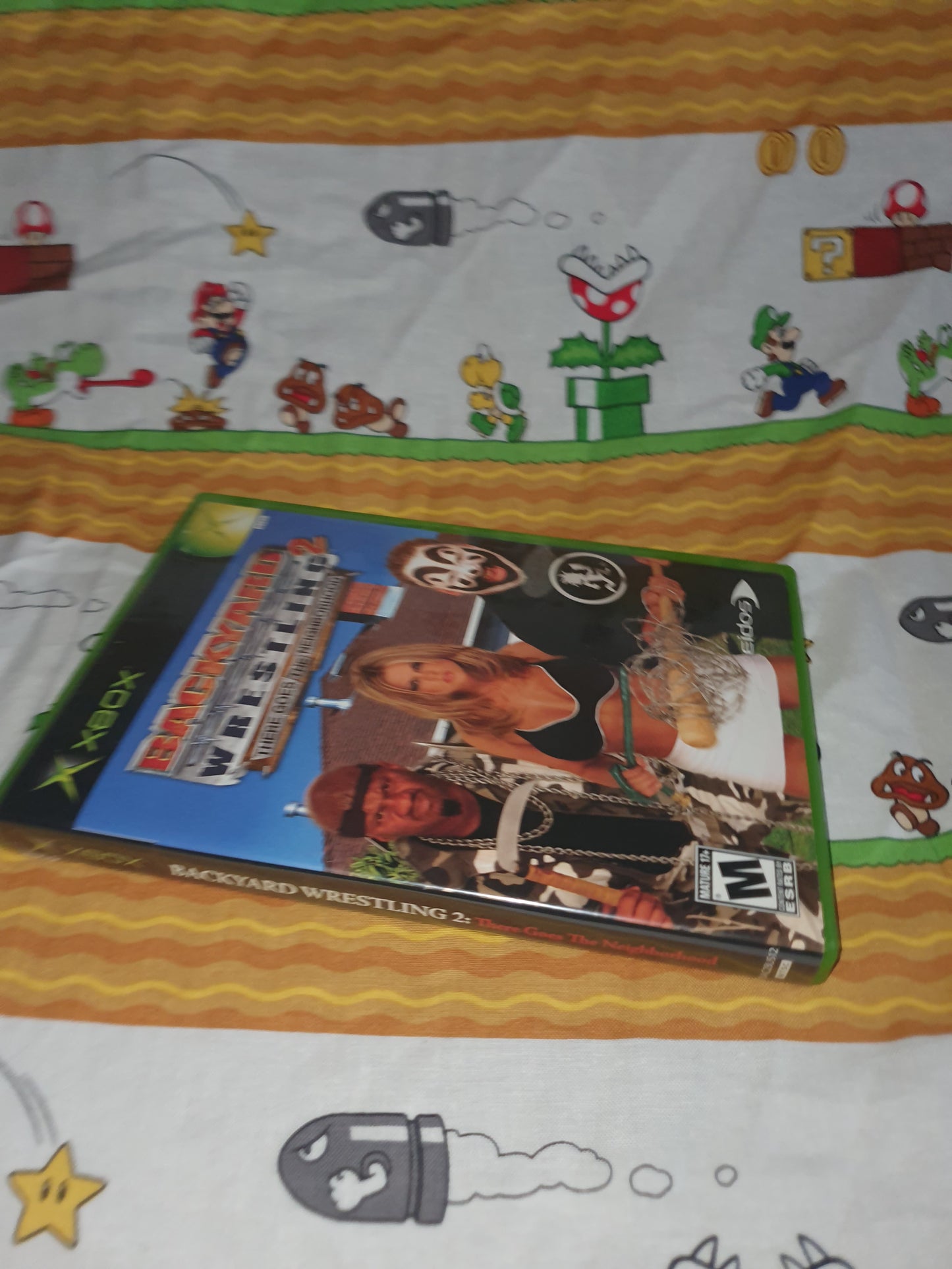 Backyard Wrestling 2 Xbox There Goes The Neighborhood 2004 Complete w/ Reg Card