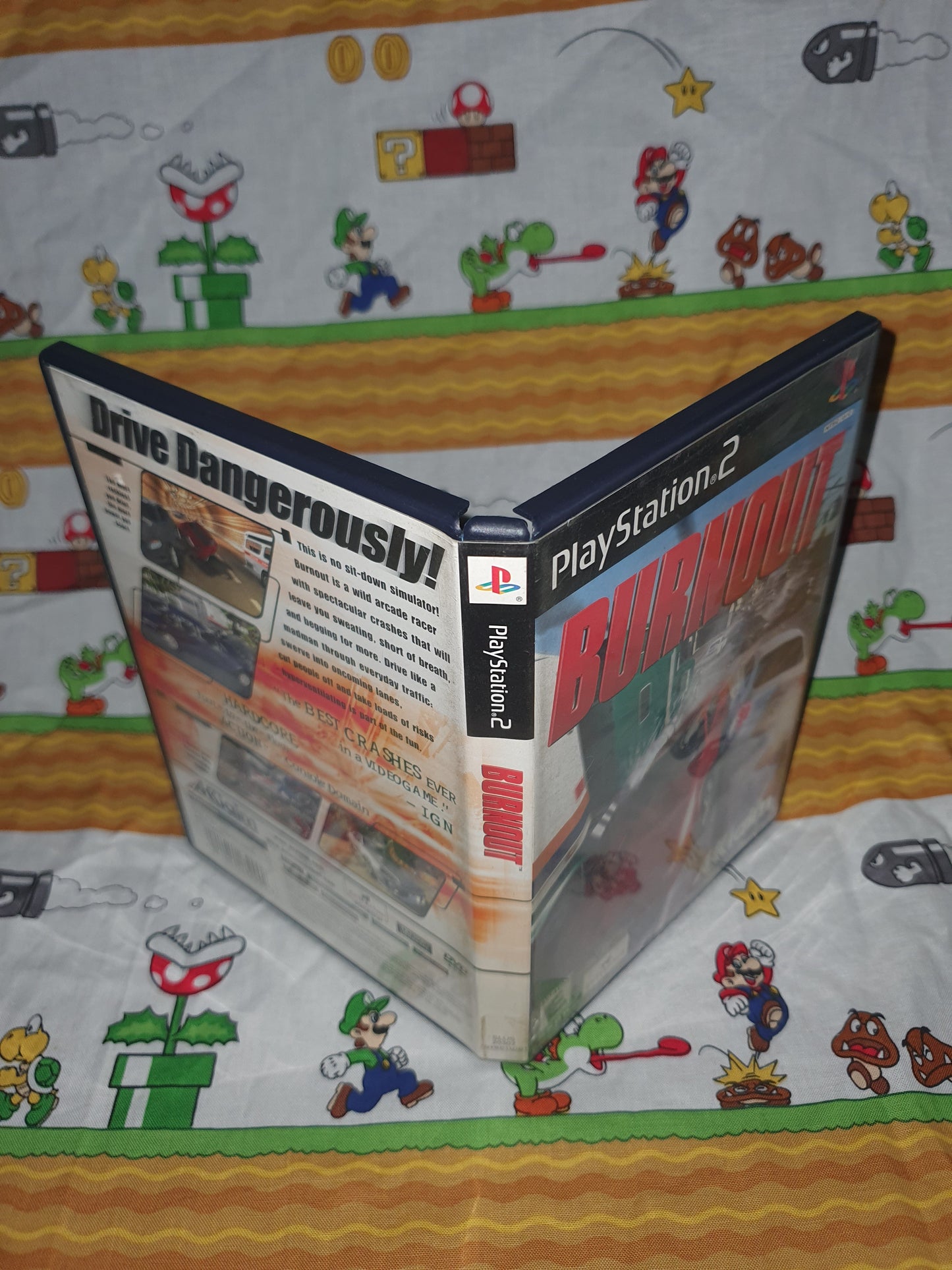 Burnout (PlayStation 2, 2001) Complete CIB Reg Card Clean Near Mint Disc PS2