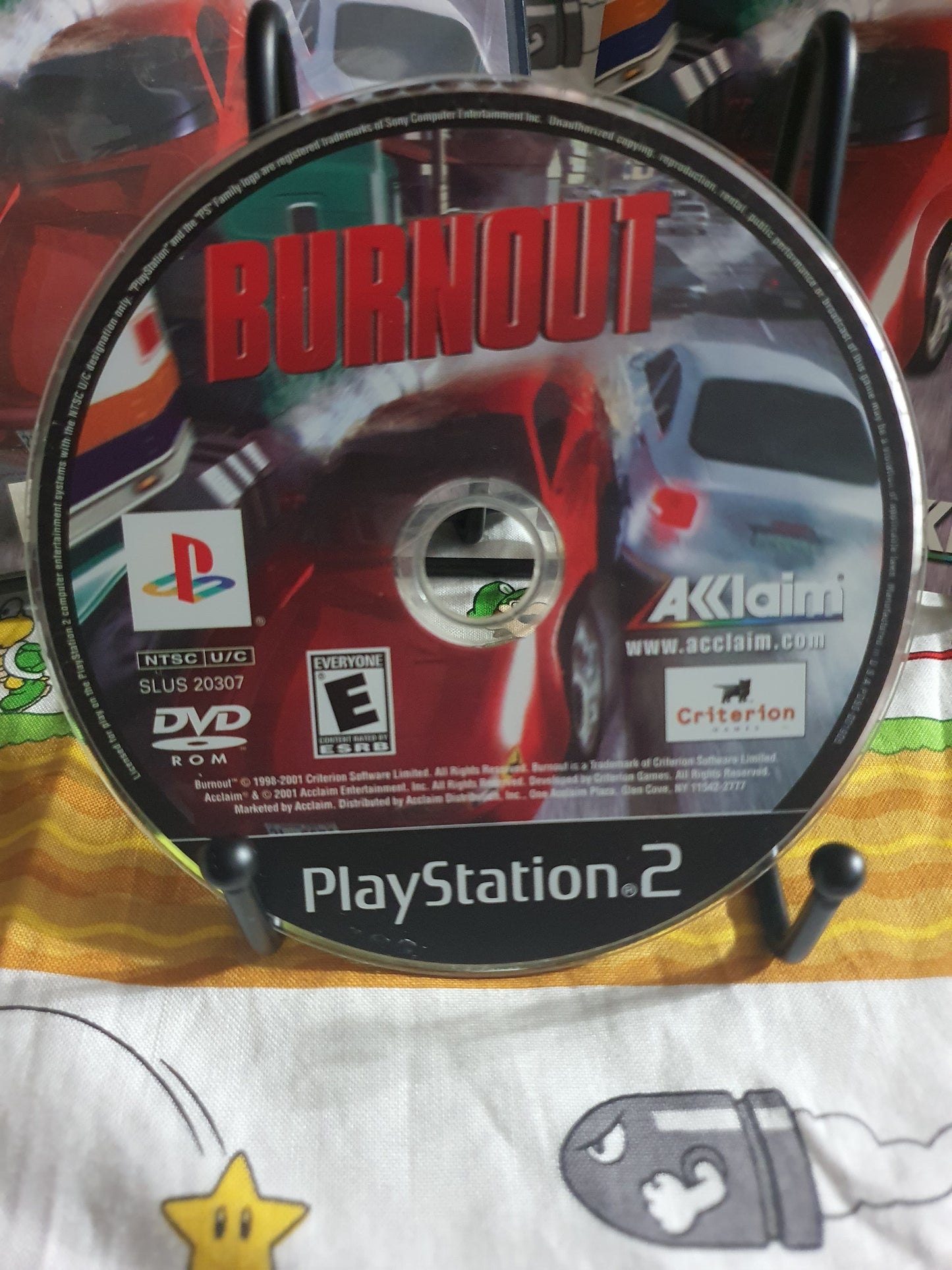 Burnout (PlayStation 2, 2001) Complete CIB Reg Card Clean Near Mint Disc PS2