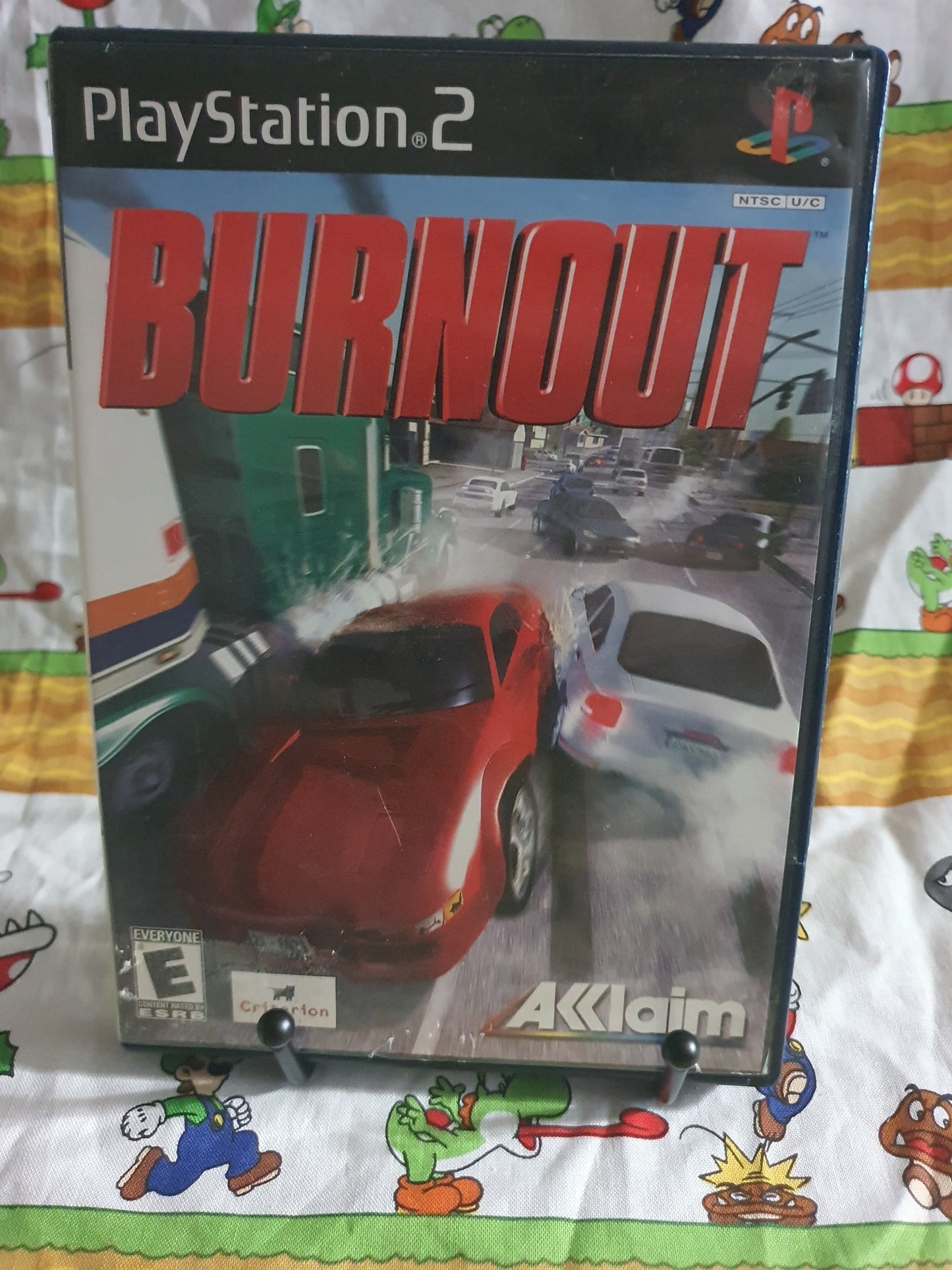 Burnout (PlayStation 2, 2001) Complete CIB Reg Card Clean Near Mint Disc PS2