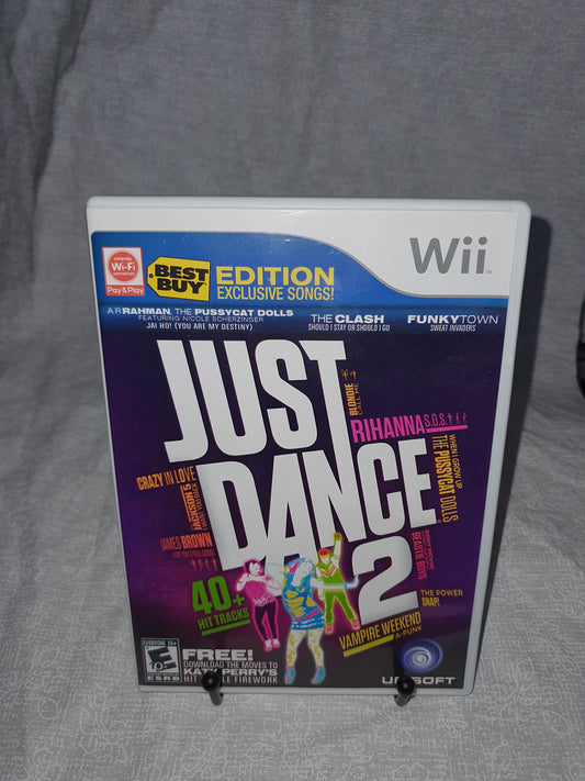 Just Dance 2 Best Buy Edition (Nintendo Wii, 2010) Complete Near Mint Clean