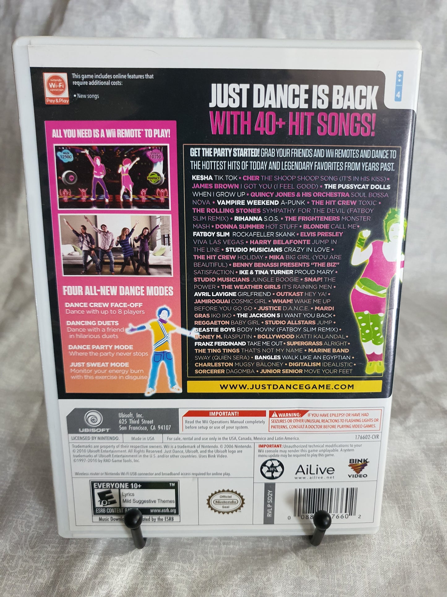 Just Dance 2 Best Buy Edition (Nintendo Wii, 2010) Complete Near Mint Clean