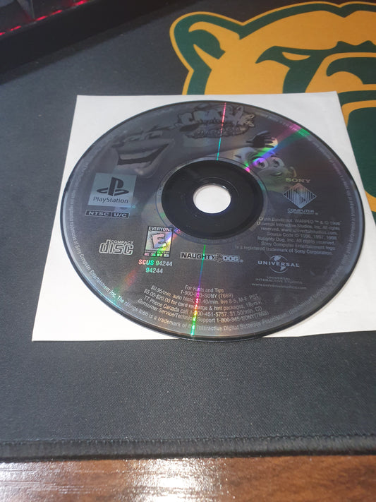 Crash Bandicoot 3: Warped GH PS1 PlayStation 1 Good Video Game Disc SCUS-94244