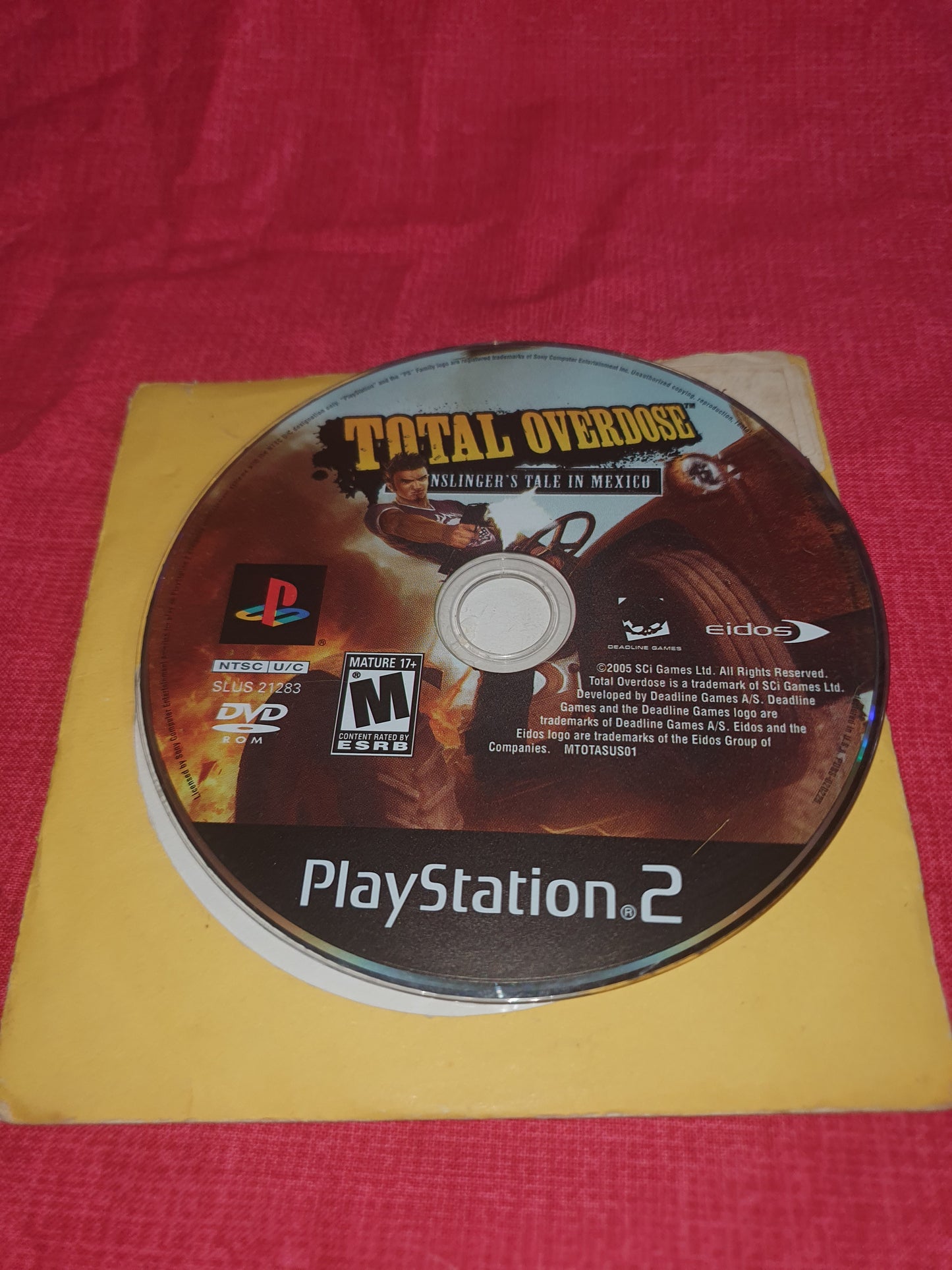 Total Overdose A Gunslinger's Tale in Mexico PS2 Game Disc Very Good SLUS-21283