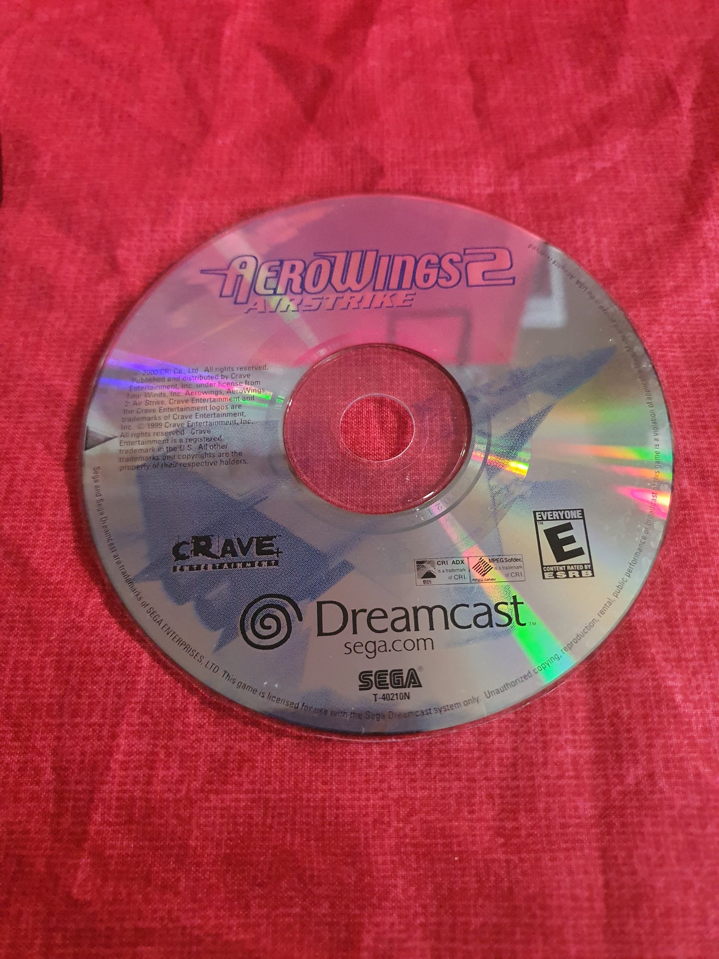 AeroWings 2 Air Strike for Sega Dreamcast Missing Manuel Disc Good T-40210N