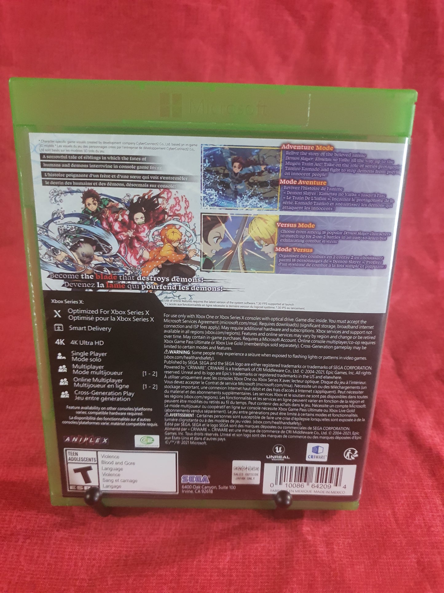 Demon Slayer: The Hinokami Chronicles CIB (Xbox Series X, XBOX ONE) Near Mint