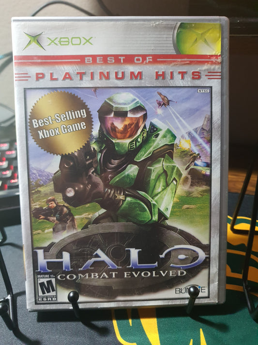 Halo Combat Evolved (Xbox, 2001) Complete CIB Game Disc Near Mint Platinum Hits