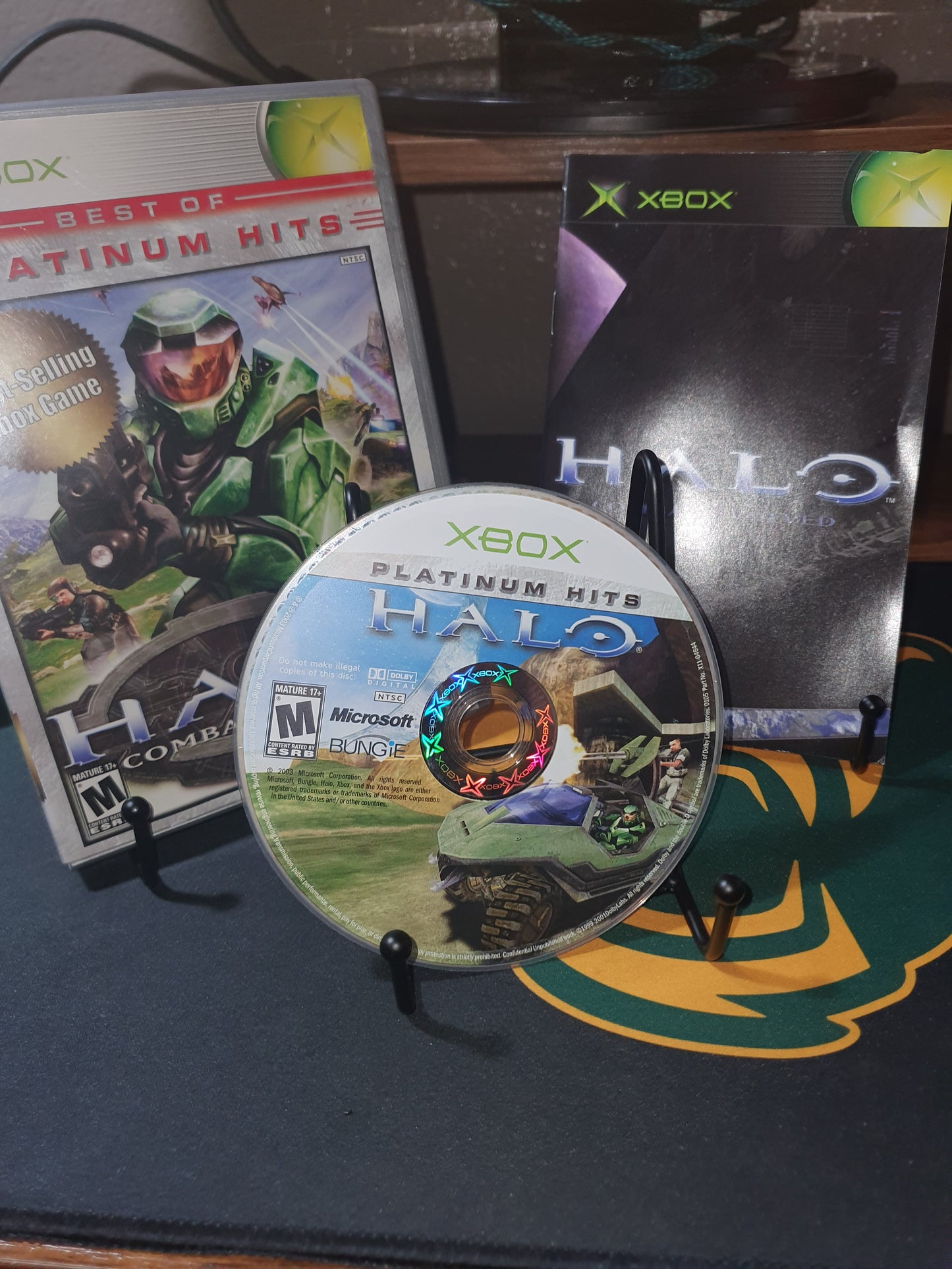 Halo Combat Evolved (Xbox, 2001) Complete CIB Game Disc Near Mint Platinum Hits