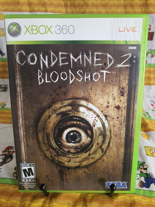 Condemned 2: Bloodshot (Microsoft Xbox 360, 2008) Complete Clean Near Mint 68020