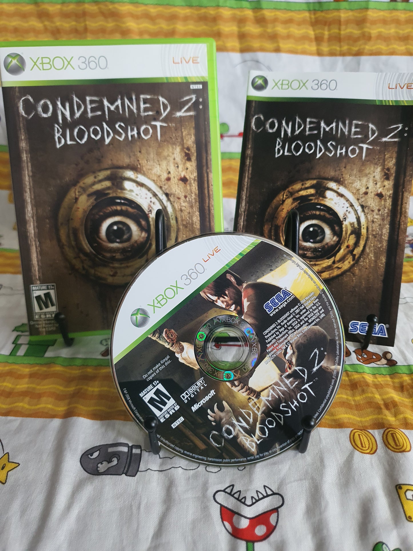 Condemned 2: Bloodshot (Microsoft Xbox 360, 2008) Complete Clean Near Mint 68020