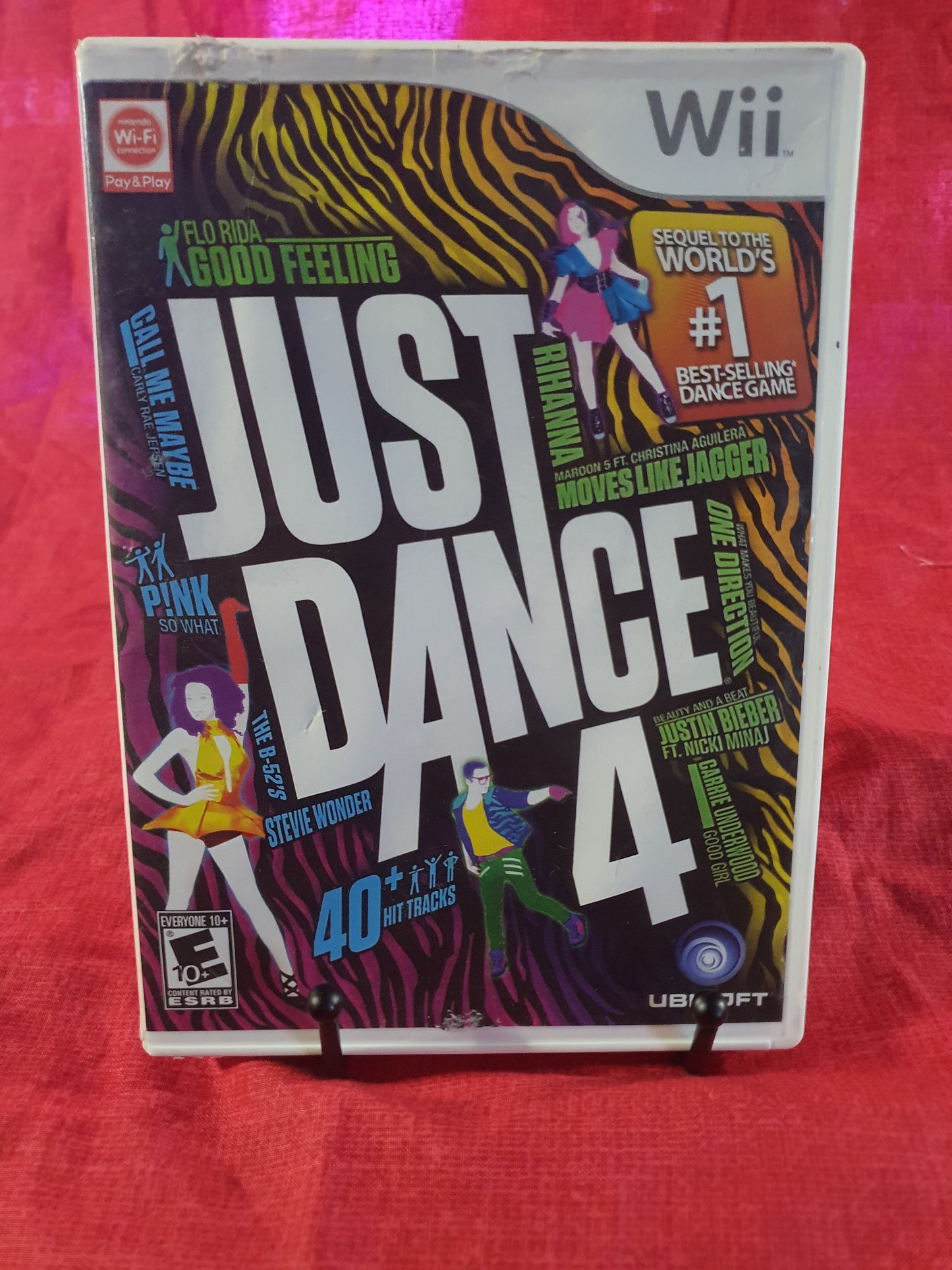 Just Dance 4 (Nintendo Wii, 2012) Complete CIB Tested Very Good Videogame Disc