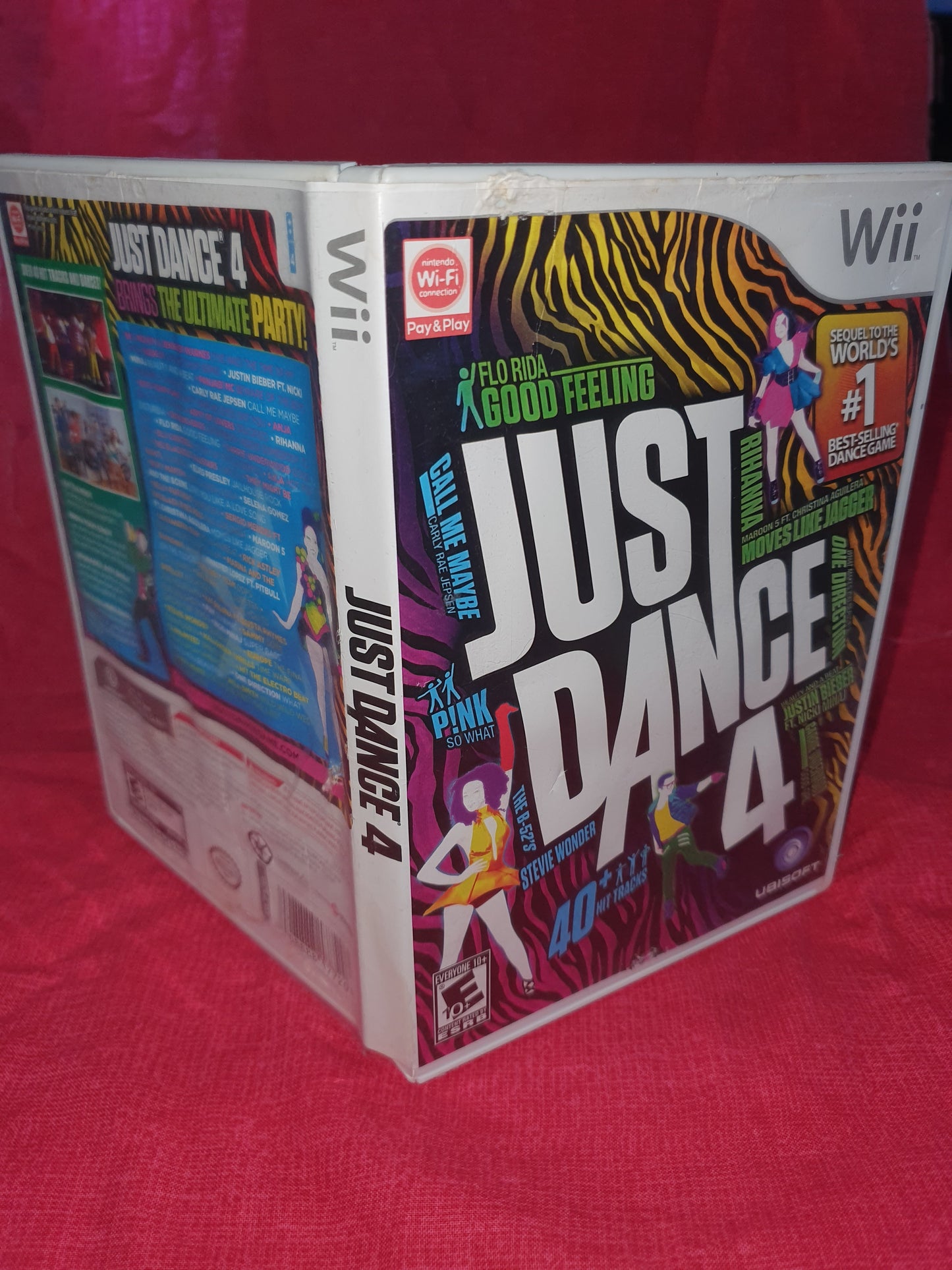 Just Dance 4 (Nintendo Wii, 2012) Complete CIB Tested Very Good Videogame Disc