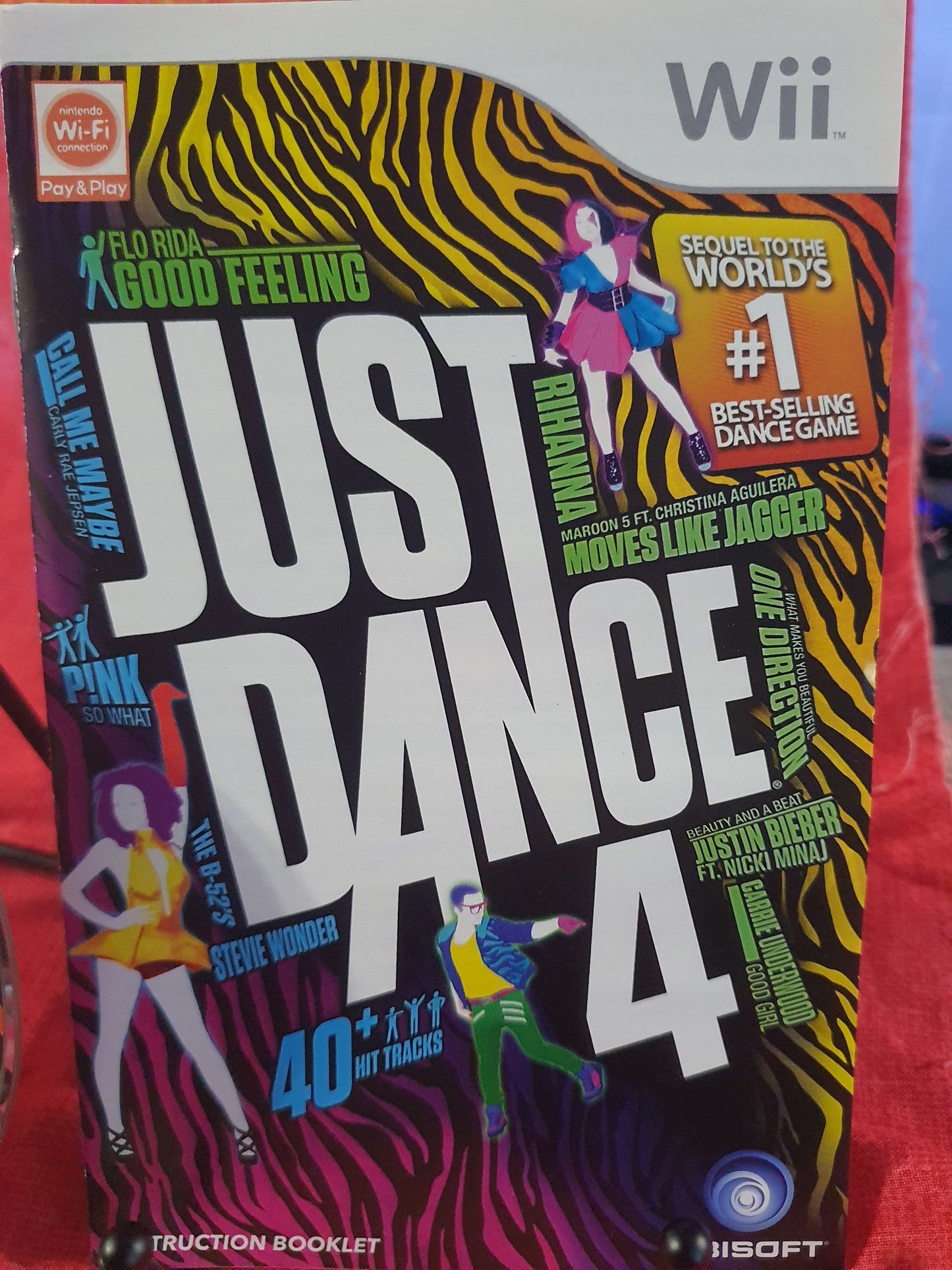 Just Dance 4 (Nintendo Wii, 2012) Complete CIB Tested Very Good Videogame Disc