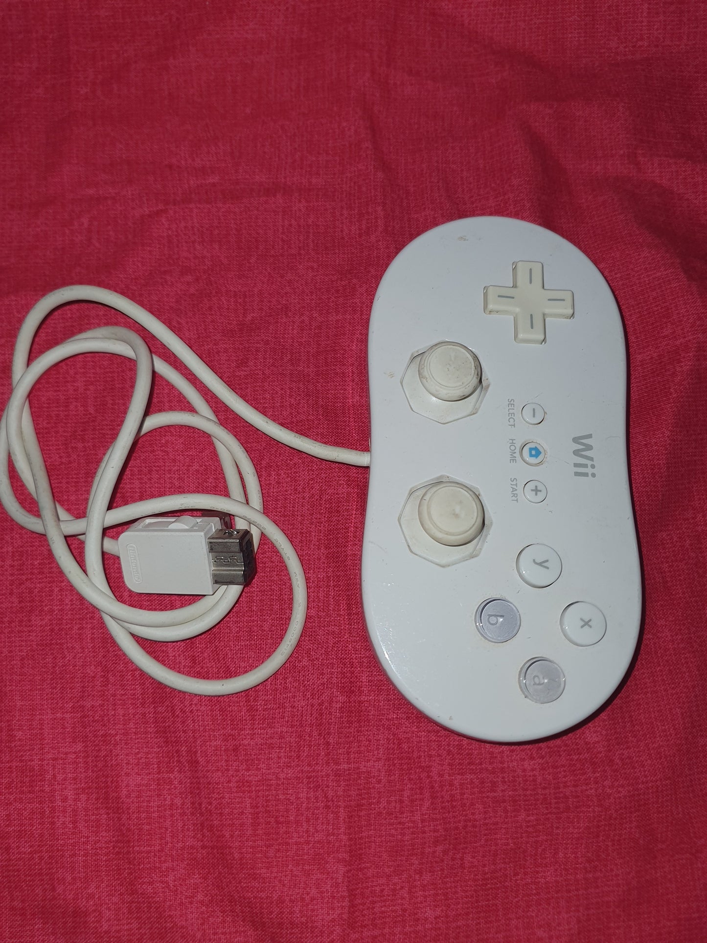 OEM Nintendo Wii Classic Controller - White RVL-005 Tested Working