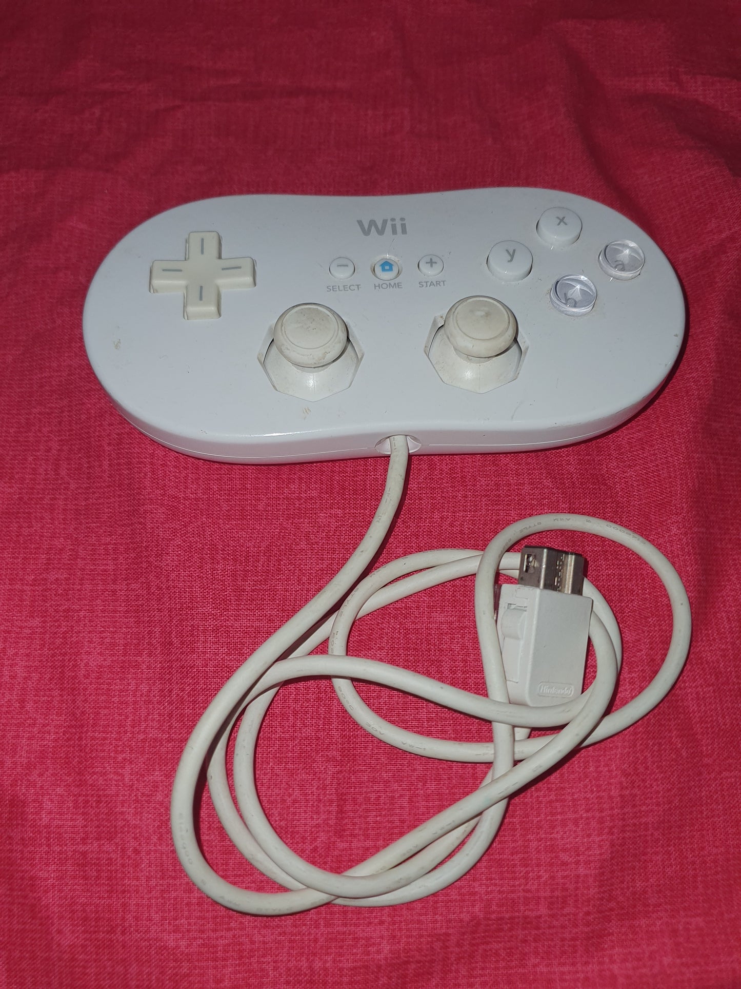 OEM Nintendo Wii Classic Controller - White RVL-005 Tested Working