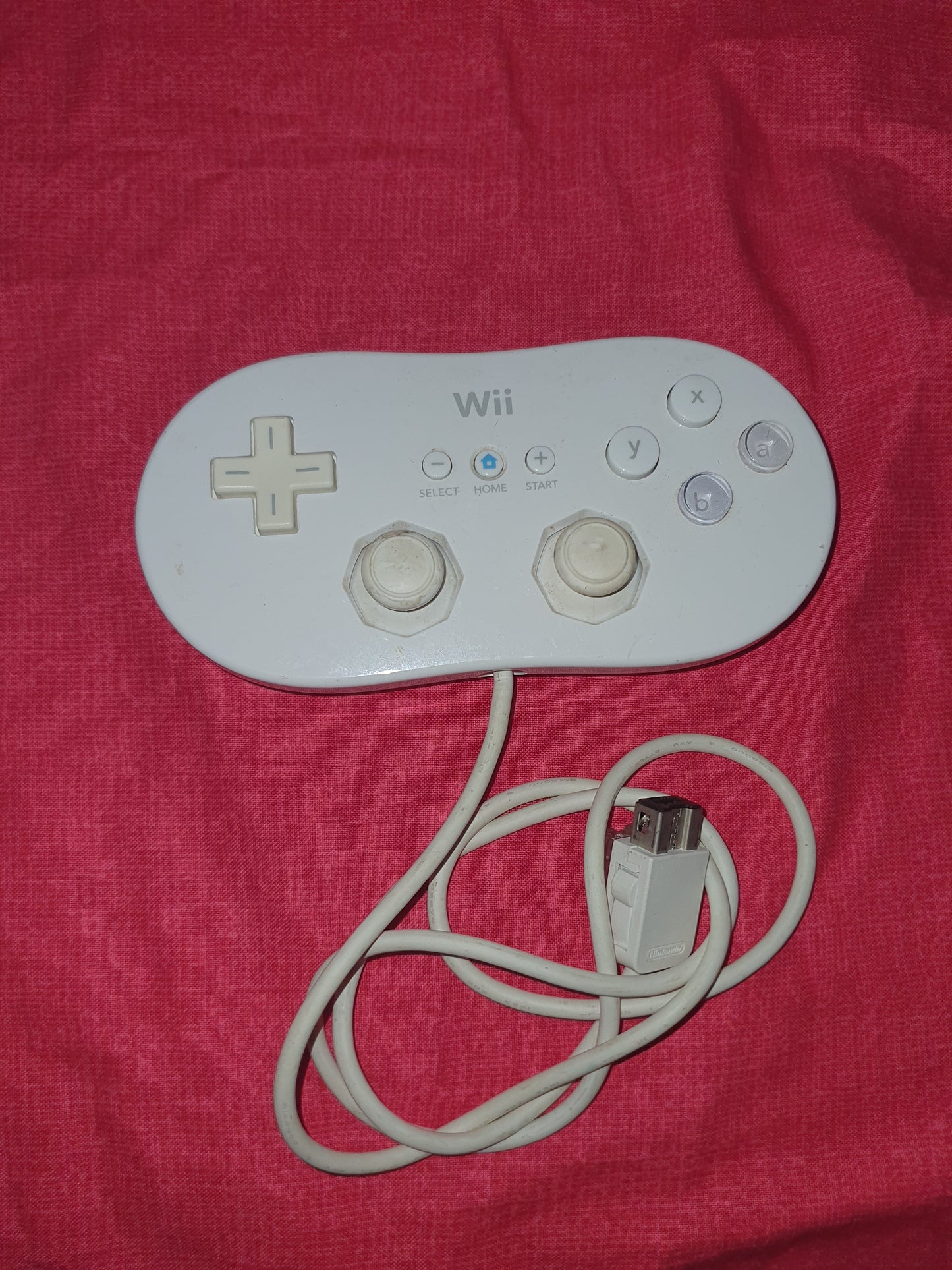 OEM Nintendo Wii Classic Controller - White RVL-005 Tested Working