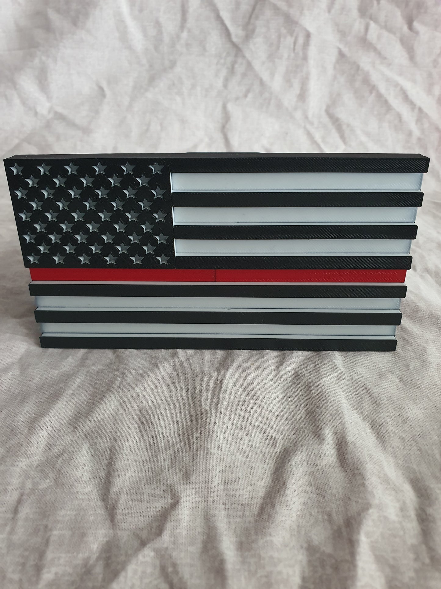 Trailer Hitch Cover Plug Thin Red and Blue Line For 2x2 Receivers