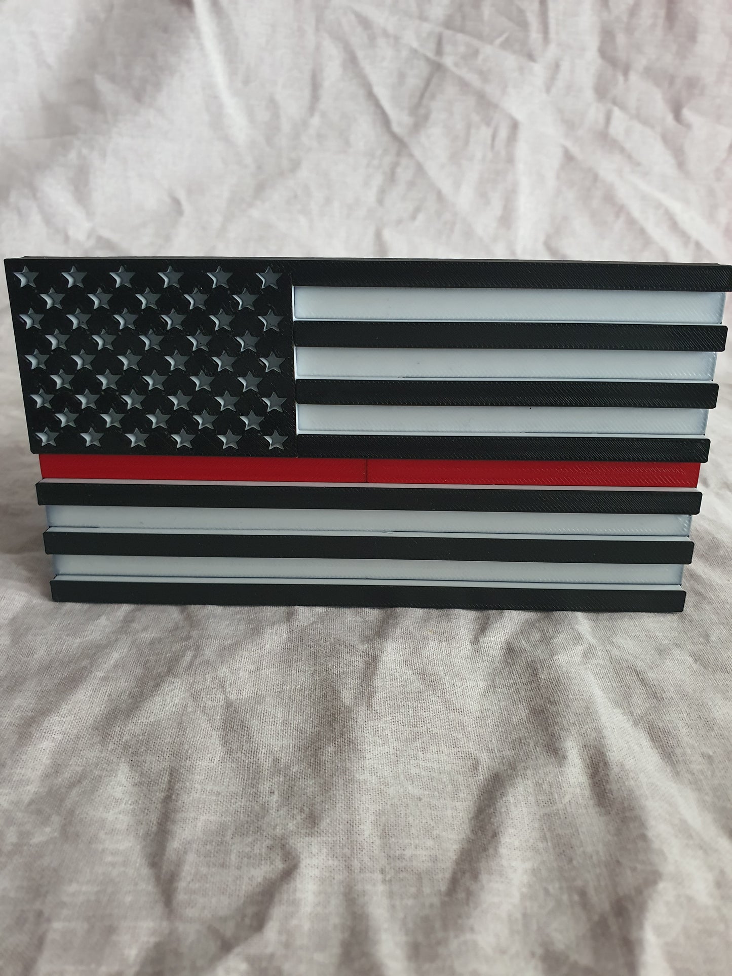 Trailer Hitch Cover Plug Thin Red and Blue Line For 2x2 Receivers