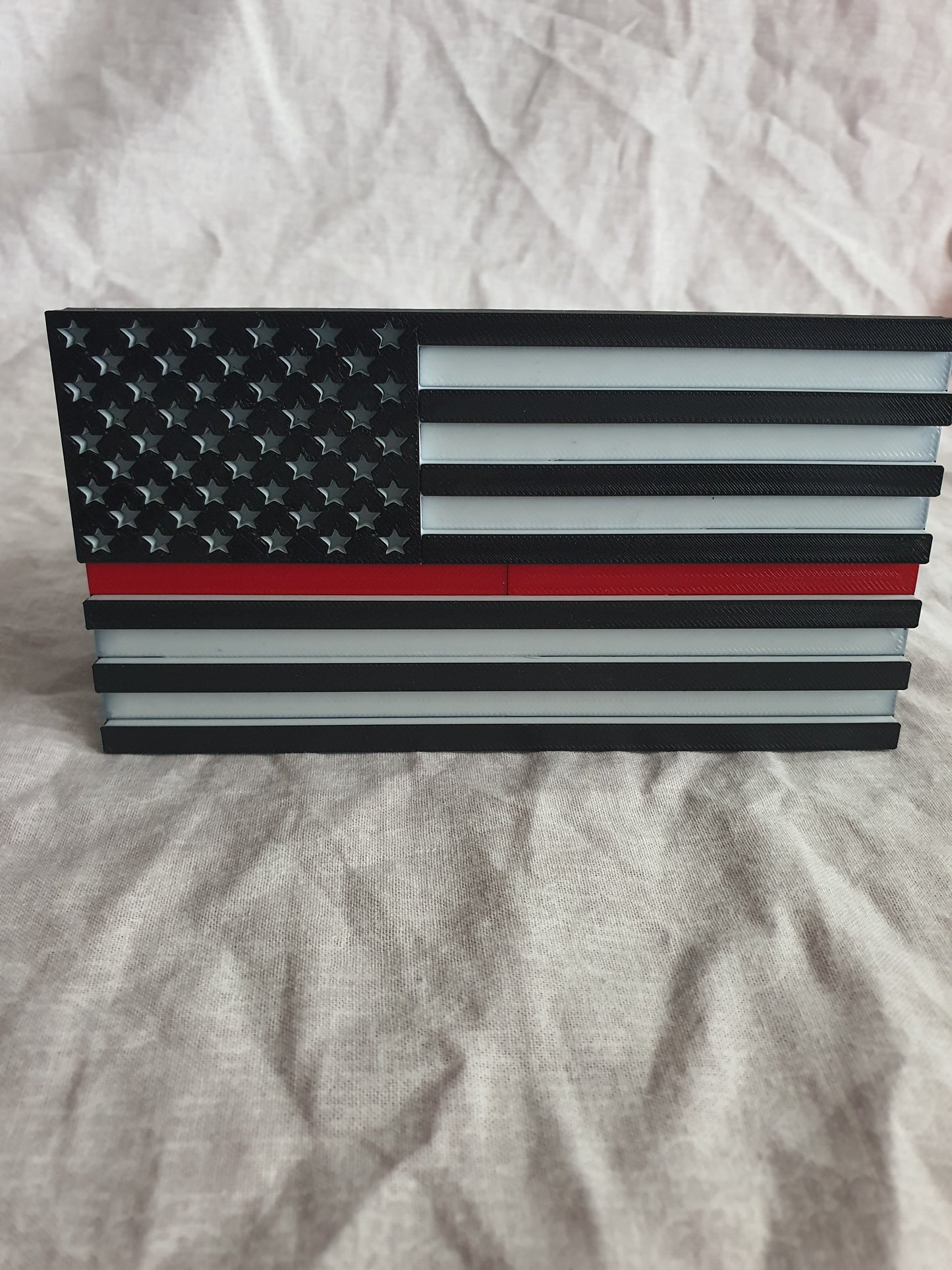 Trailer Hitch Cover Plug Thin Red and Blue Line For 2x2 Receivers