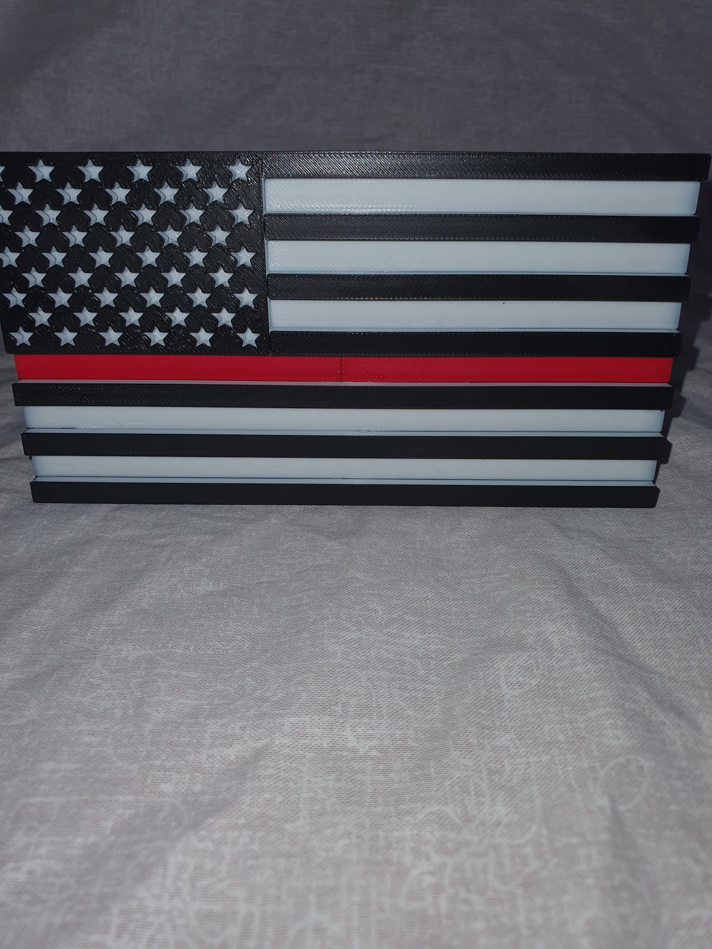 Trailer Hitch Cover Plug Thin Red and Blue Line For 2x2 Receivers