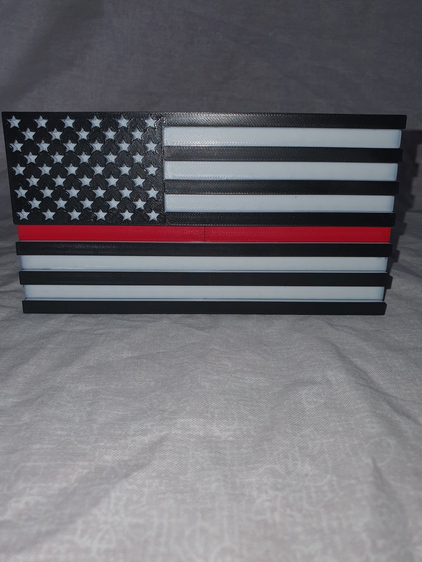 Trailer Hitch Cover Plug Thin Red and Blue Line For 2x2 Receivers