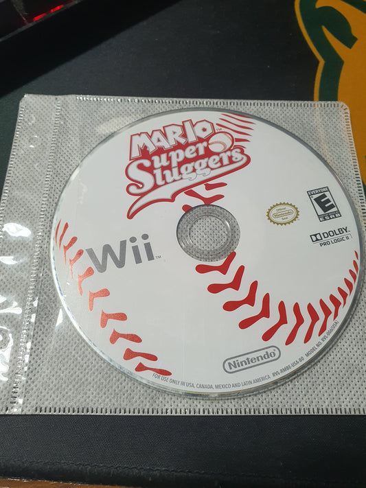 Mario Super Sluggers (Nintendo Wii, 2008) Video Game Disc Near Mint Clean Tested