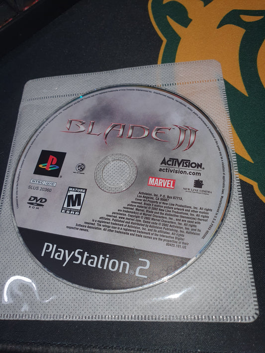 Blade II 2 (PlayStation 2 PS2) Video Game Disc Near Mint Clean Tested Free Ship