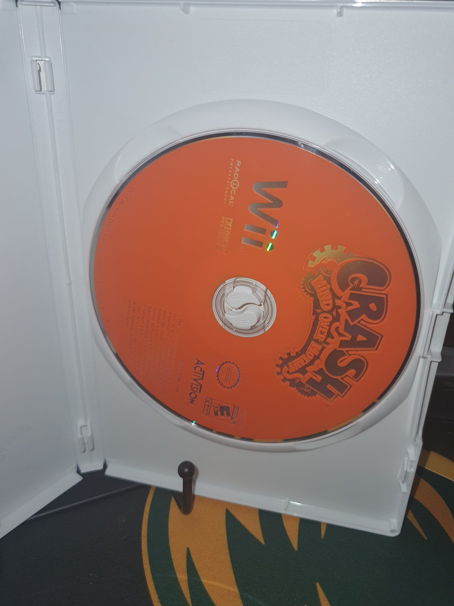 Crash Bandicoot: Mind Over Mutant (Nintendo Wii, 2008) Disc Very Good Clean