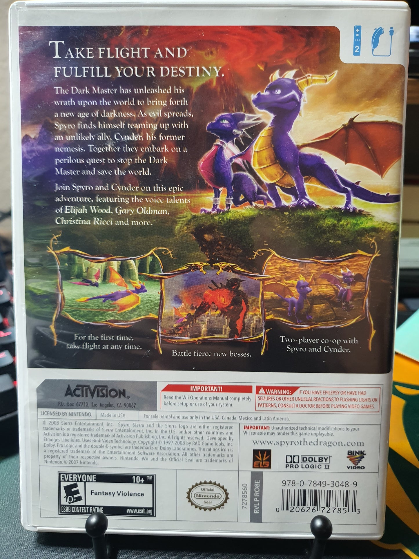 The Legend of Spyro: Dawn of the Dragon (Nintendo Wii, 2008) Complete Near Mint