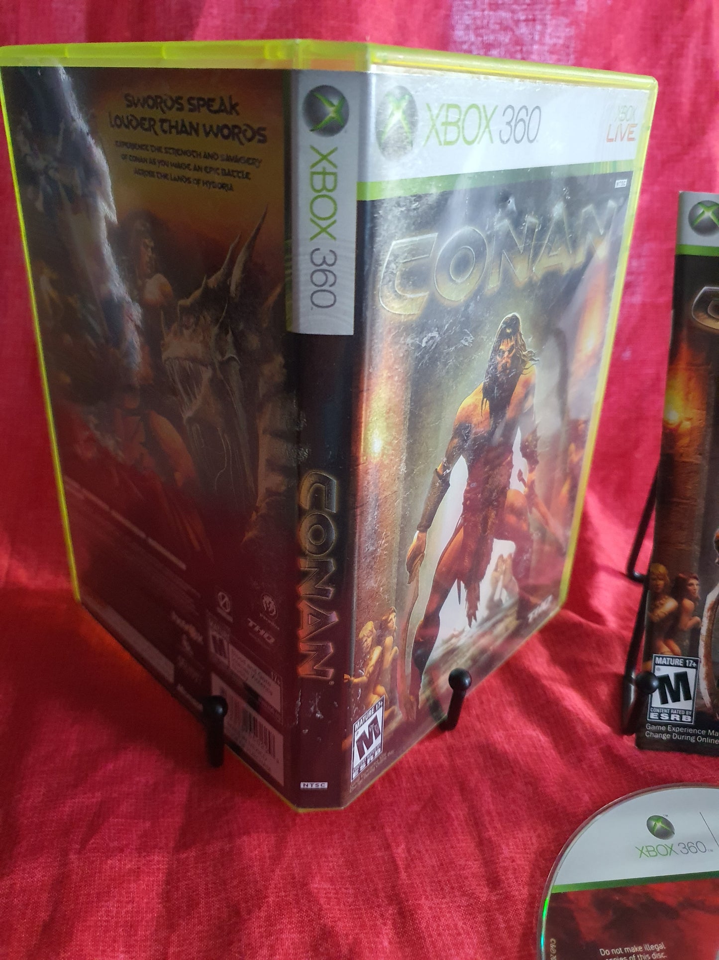 CONAN (Microsoft Xbox 360, 2007) Complete CIB Videogame Disc Near Mint Free Ship