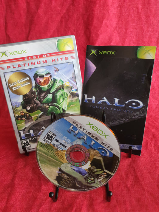 Halo: Combat Evolved Xbox 2001 Best of Platinum Hits Game Disc Near Mint Tested