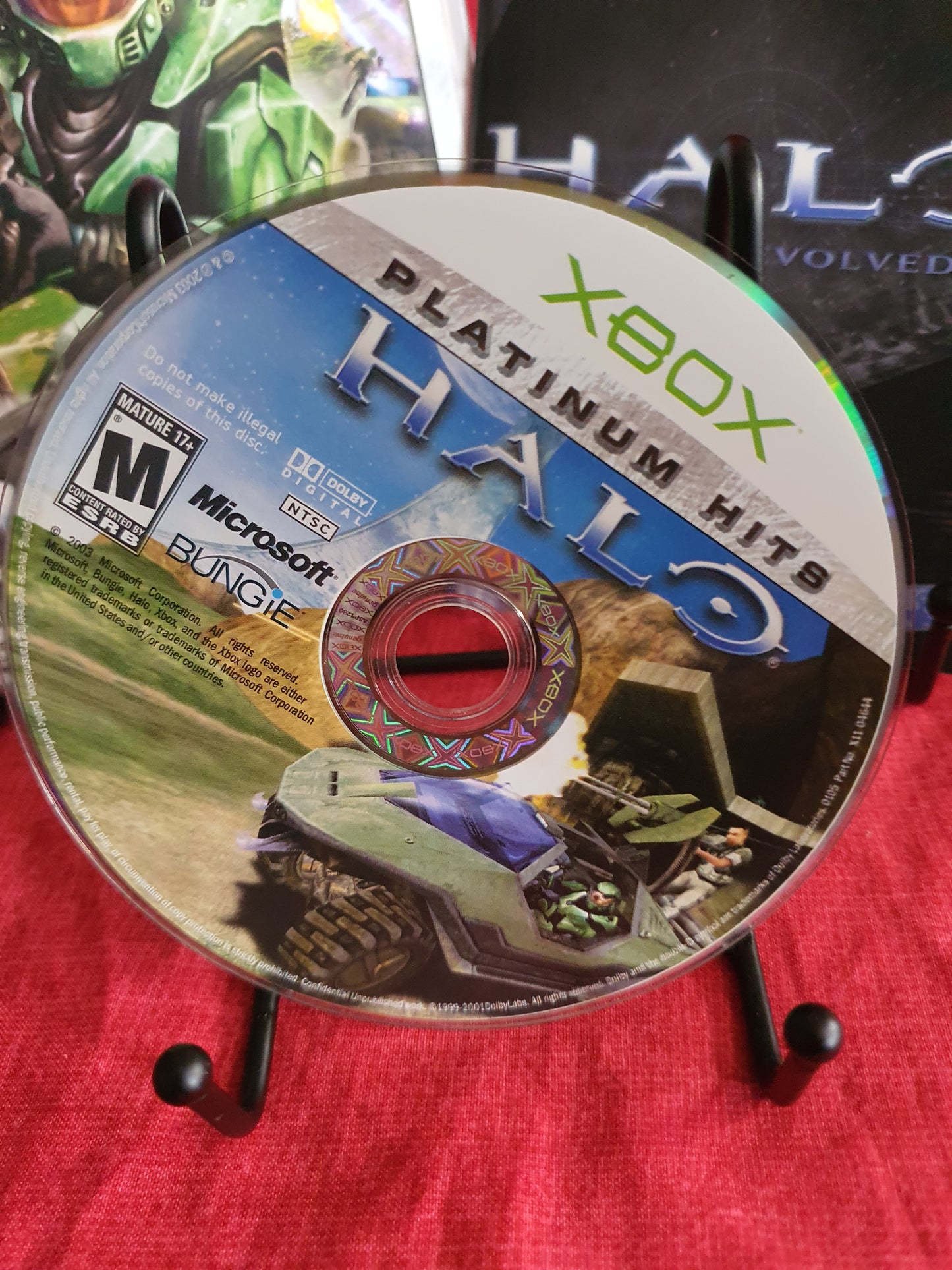 Halo: Combat Evolved Xbox 2001 Best of Platinum Hits Game Disc Near Mint Tested