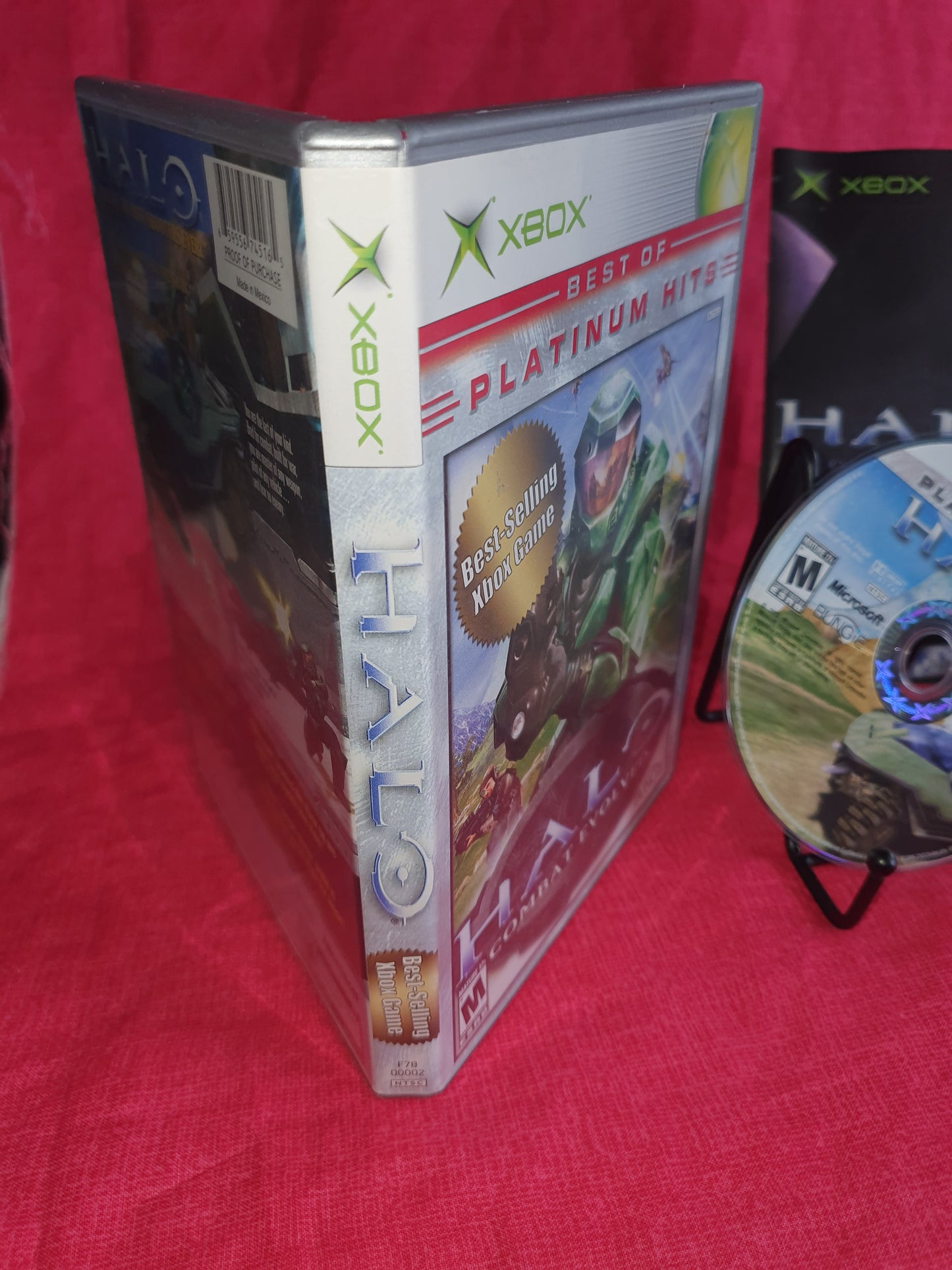 Halo: Combat Evolved Xbox 2001 Best of Platinum Hits Game Disc Near Mint Tested